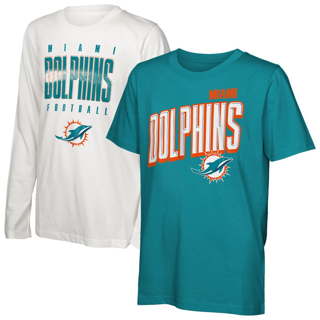 Miami Dolphins Outerstuff Preschool The Mix Combo T-Shirt Set
