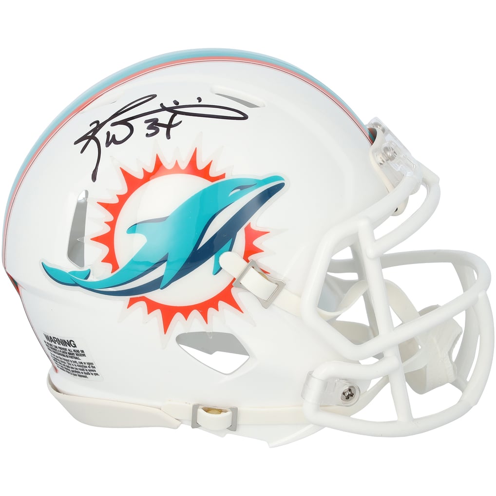 Ricky Williams Miami Dolphins Autographed Fanatics Authentic Riddell Speed Mini Helmet  