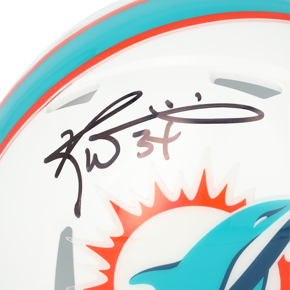 Ricky Williams Miami Dolphins Autographed Fanatics Authentic Riddell Speed Mini Helmet  