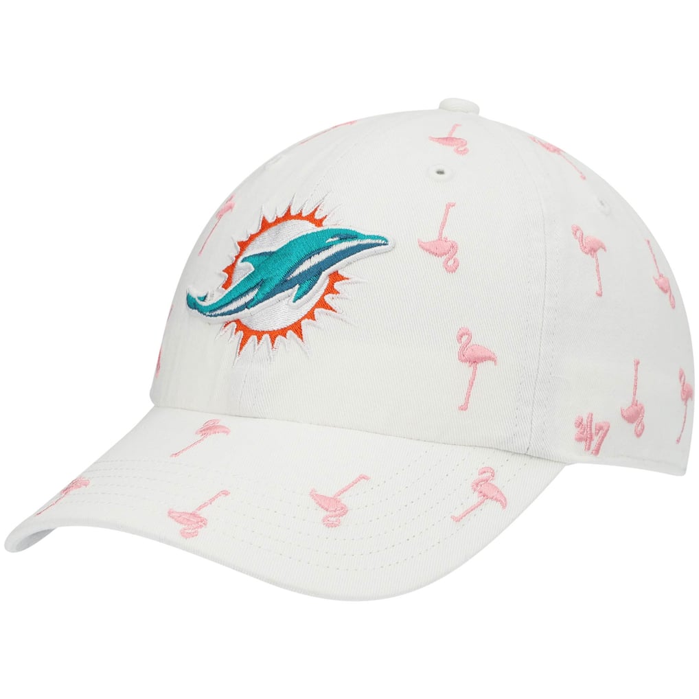 Miami Dolphins '47 Women's Confetti Clean Up Adjustable Hat - White