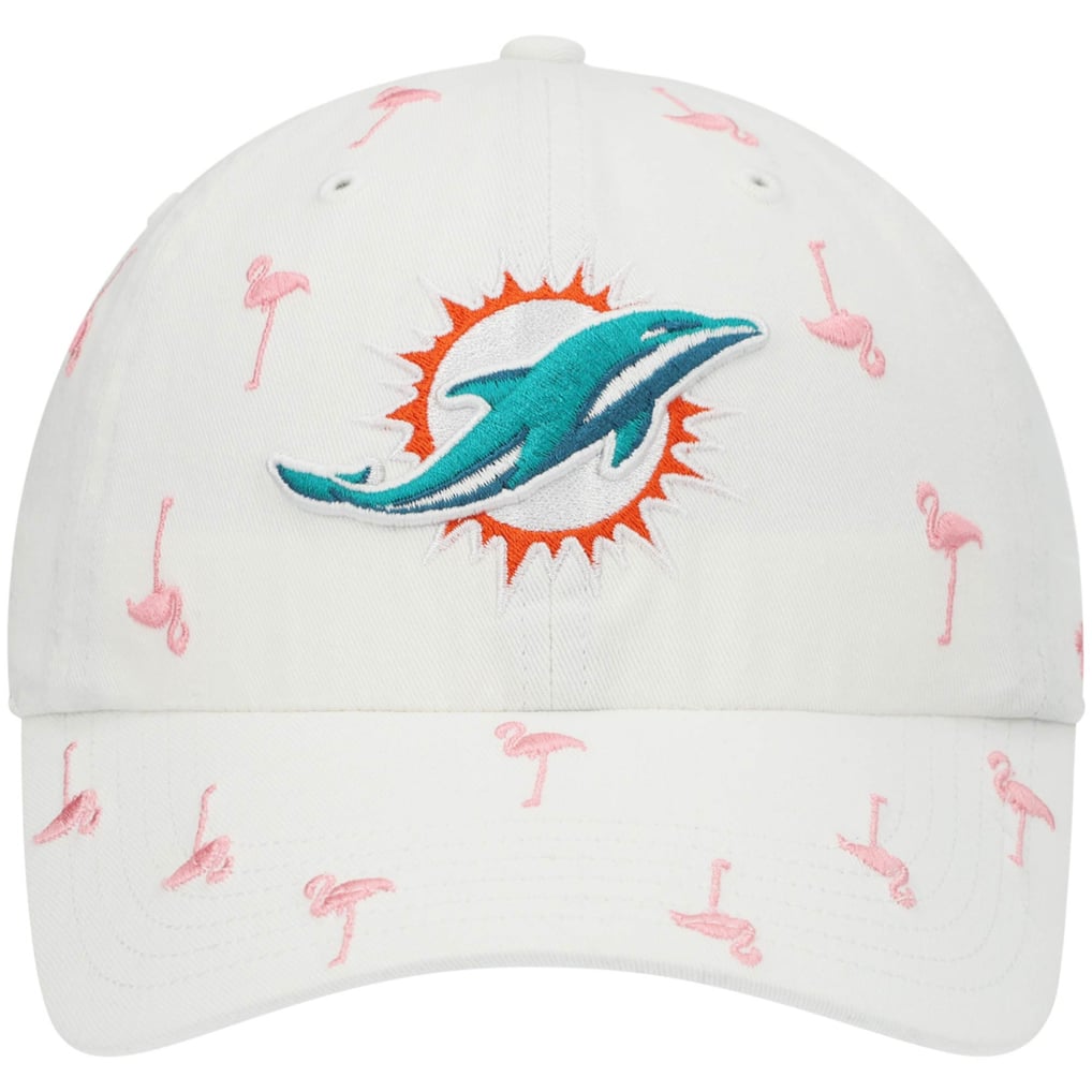 Miami Dolphins '47 Women's Confetti Clean Up Adjustable Hat - White