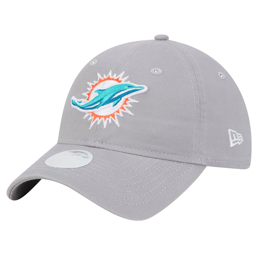 Miami Dolphins New Era Women's Main 9TWENTY Adjustable Hat - Gray