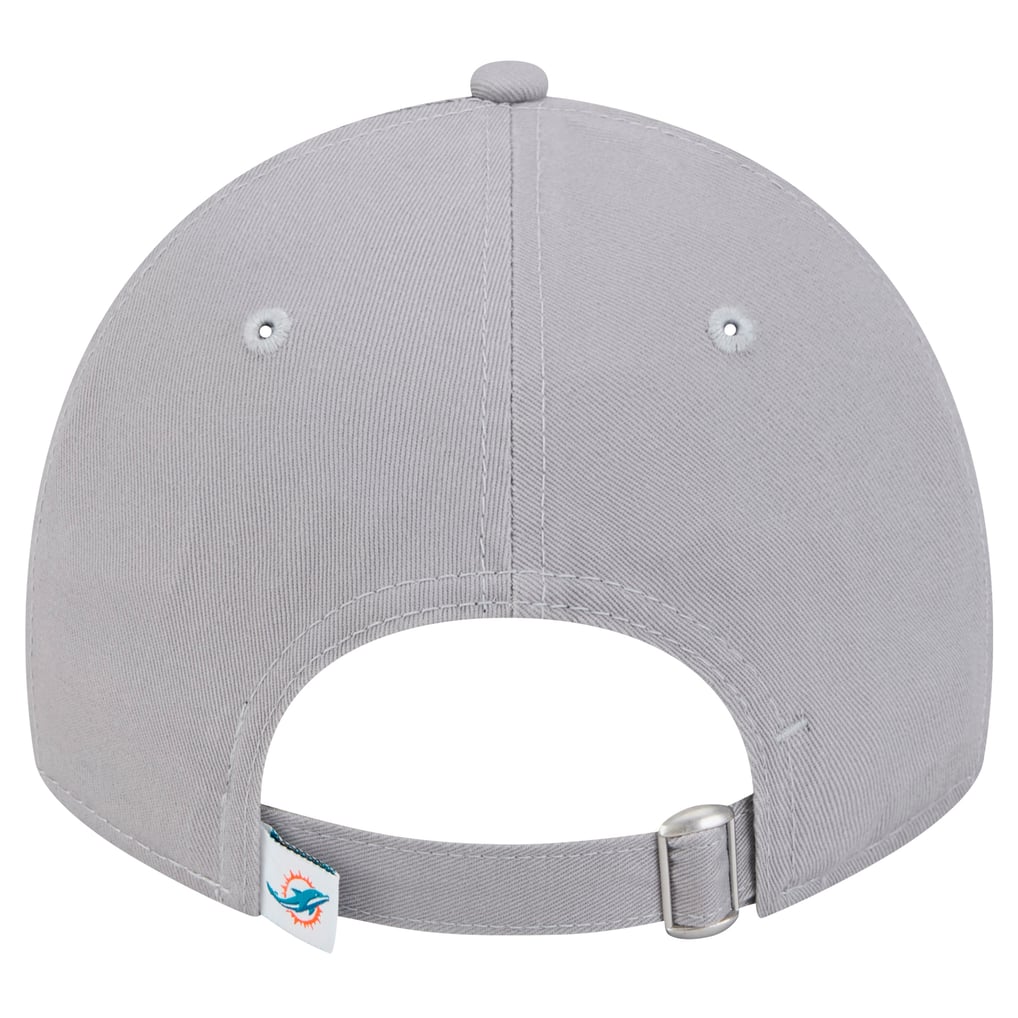 Miami Dolphins New Era Women's Main 9TWENTY Adjustable Hat - Gray