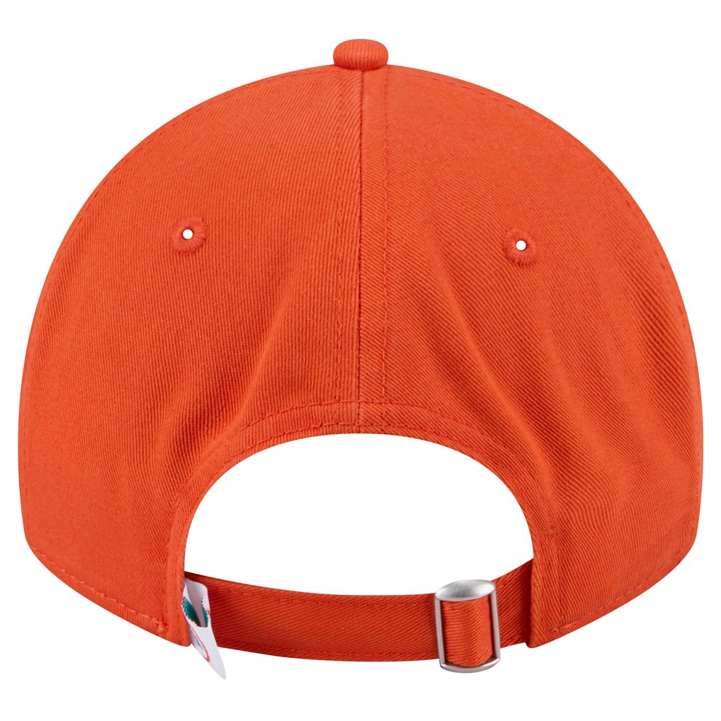  Miami Dolphins New Era Women's Throwback Main Core Classic 2.0 9TWENTY Adjustable Hat - Orange