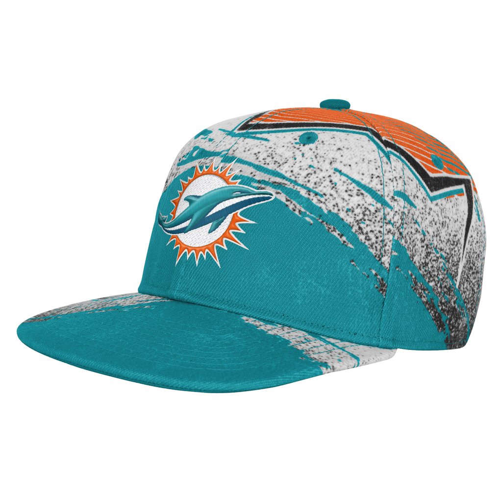  Miami Dolphins Outerstuff Youth Make Noise Adjustable Hat - Aqua