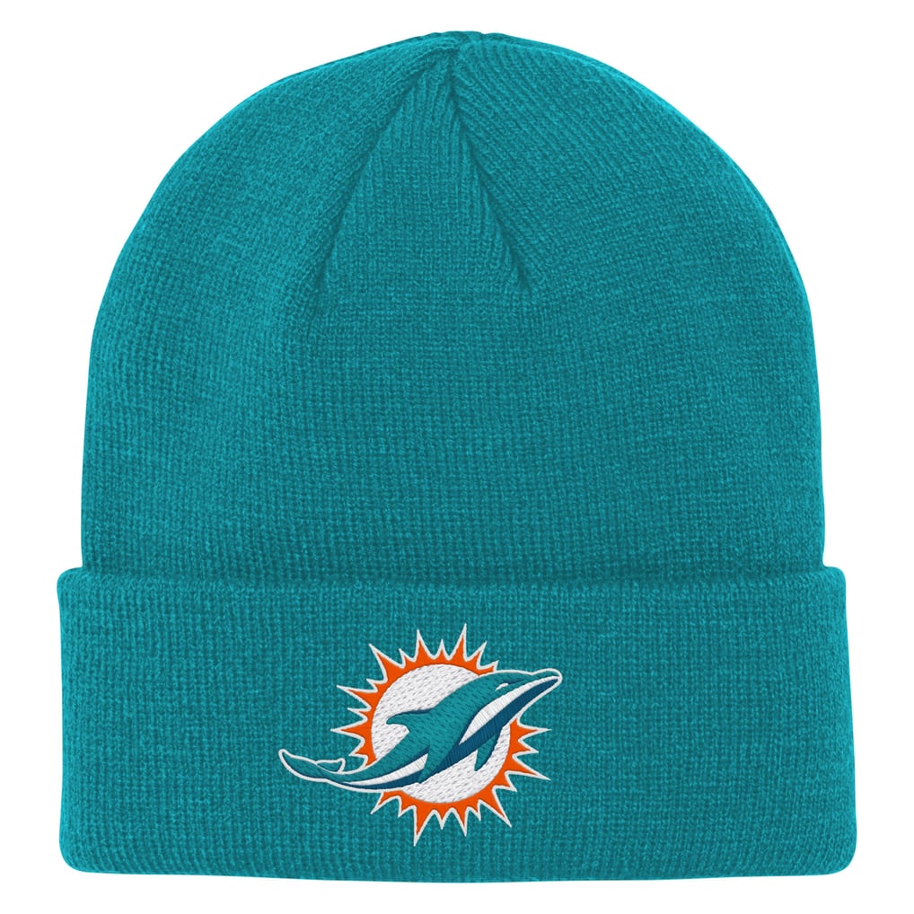  Miami Dolphins Outerstuff Youth Team Gradient Cuffed Knit Hat - Aqua