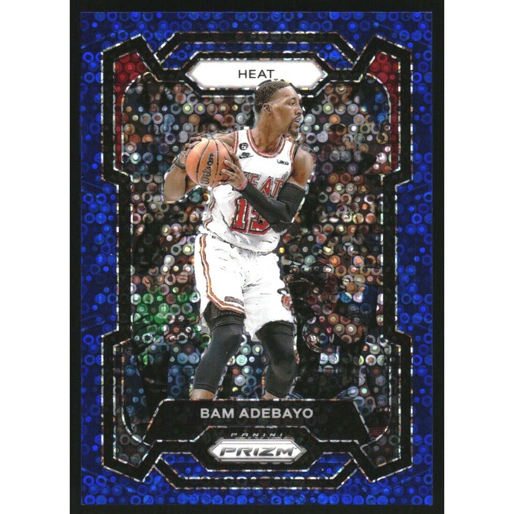 2023-24 Panini Prizm Prizms Fast Break Blue #66 Bam Adebayo