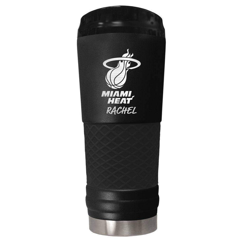 Miami Heat 24oz. Personalized Stealth Draft Beverage Cup - Black