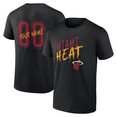 Miami Heat Hustle Custom T-Shirt - Black