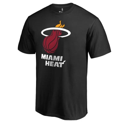 Miami Heat Primary Logo T-Shirt - Black
