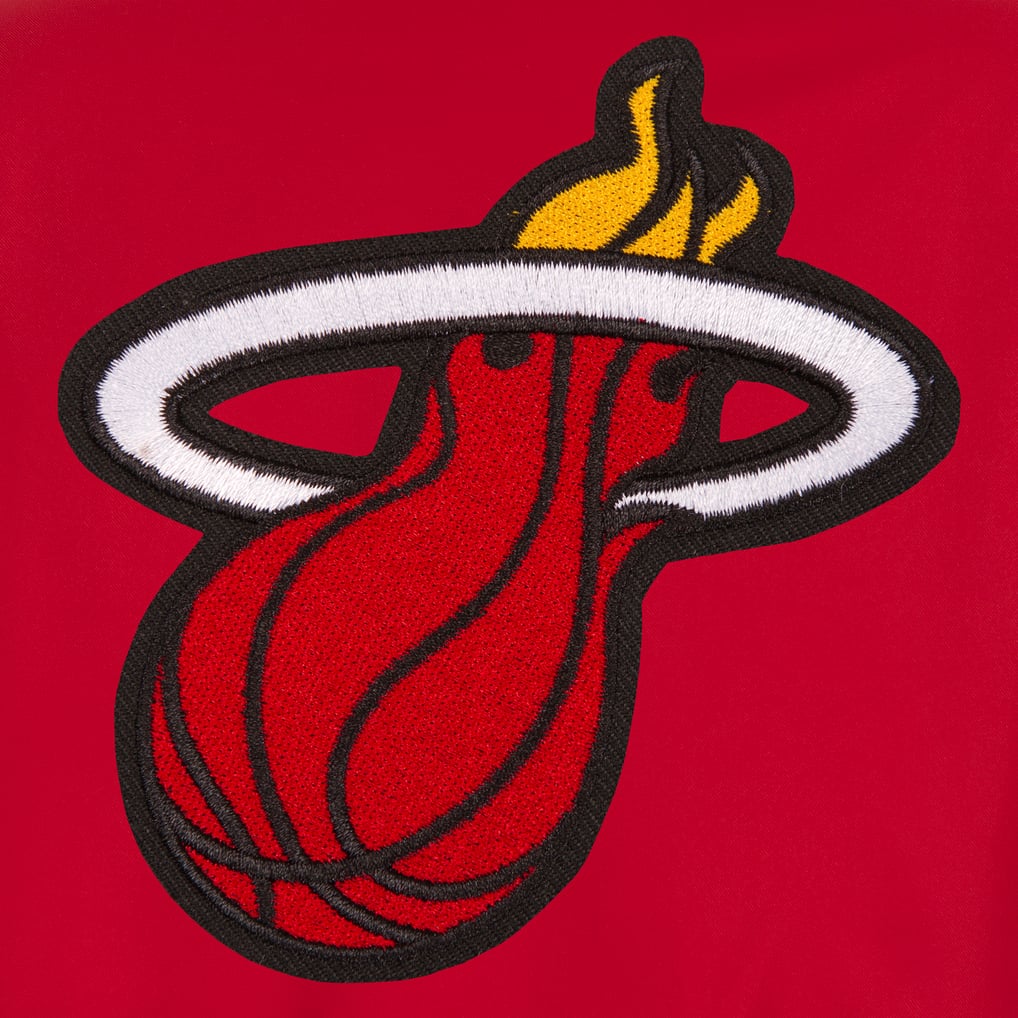 Miami Heat JH Design Poly-Twill Full-Snap Jacket - Red
