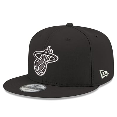  Miami Heat New Era Team 9FIFTY Snapback Hat - Black