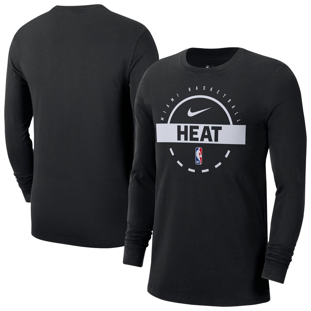  Miami Heat Nike Authentic Long Sleeve Practice T-Shirt - Black