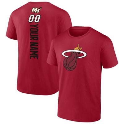 Miami Heat Personalized Playmaker Team T-Shirt - Red