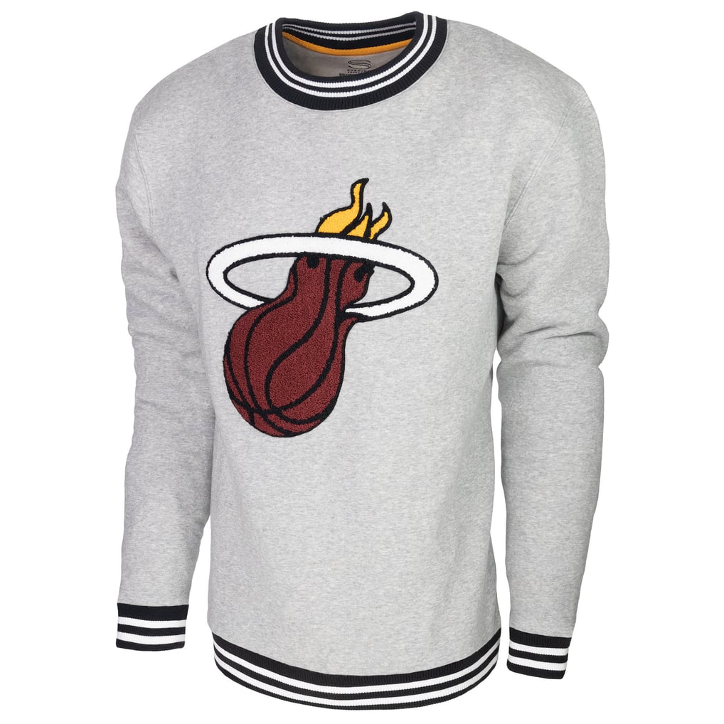 Miami Heat Stadium Essentials Club Level Pullover Sweatshirt - Heather Gray