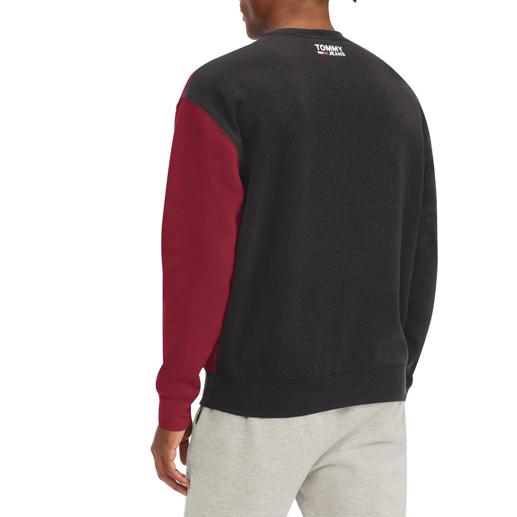 Miami Heat Tommy Jeans Keith Split Pullover Sweatshirt - Black/Red