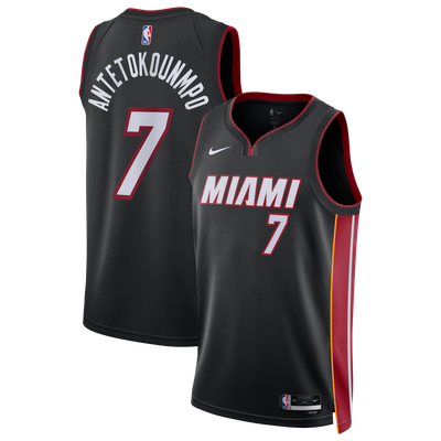 Giannis Antetokounmpo Miami Heat Nike Youth Swingman Jersey - Black - Icon Edition