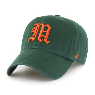 Miami Hurricanes '47 Vault Clean Up Adjustable Hat - Green