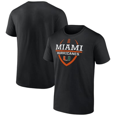 Miami Hurricanes Football Fan T-Shirt - Black