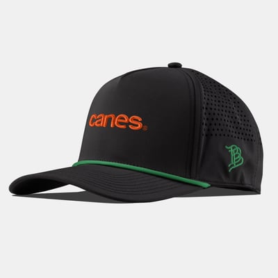  Miami Hurricanes Branded Bills Statement Adjustable Rope Hat - Black
