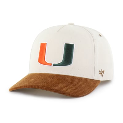 Miami Hurricanes Carhartt x '47 Undyed Relaxed Hitch Adjustable Hat - Natural/
