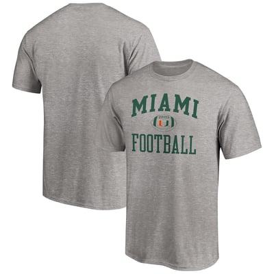  Miami Hurricanes First Sprint T-Shirt - Heather Gray