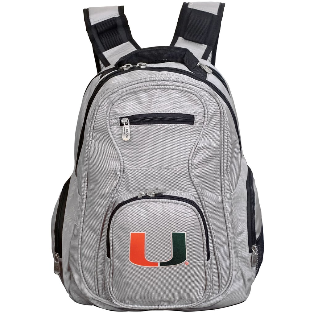 Miami Hurricanes MOJO Backpack Laptop - Gray