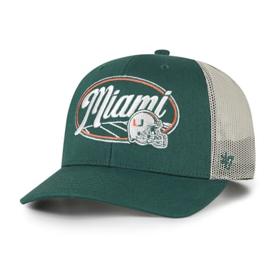 Miami Hurricanes '47 Unisex Enfield Adjustable Trucker Hat - Green