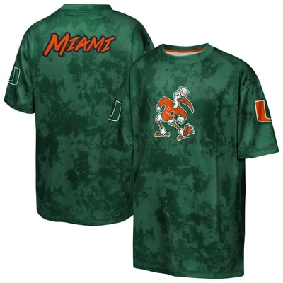  Miami Hurricanes Outerstuff Youth Off-Side Sublimated T-Shirt - Green