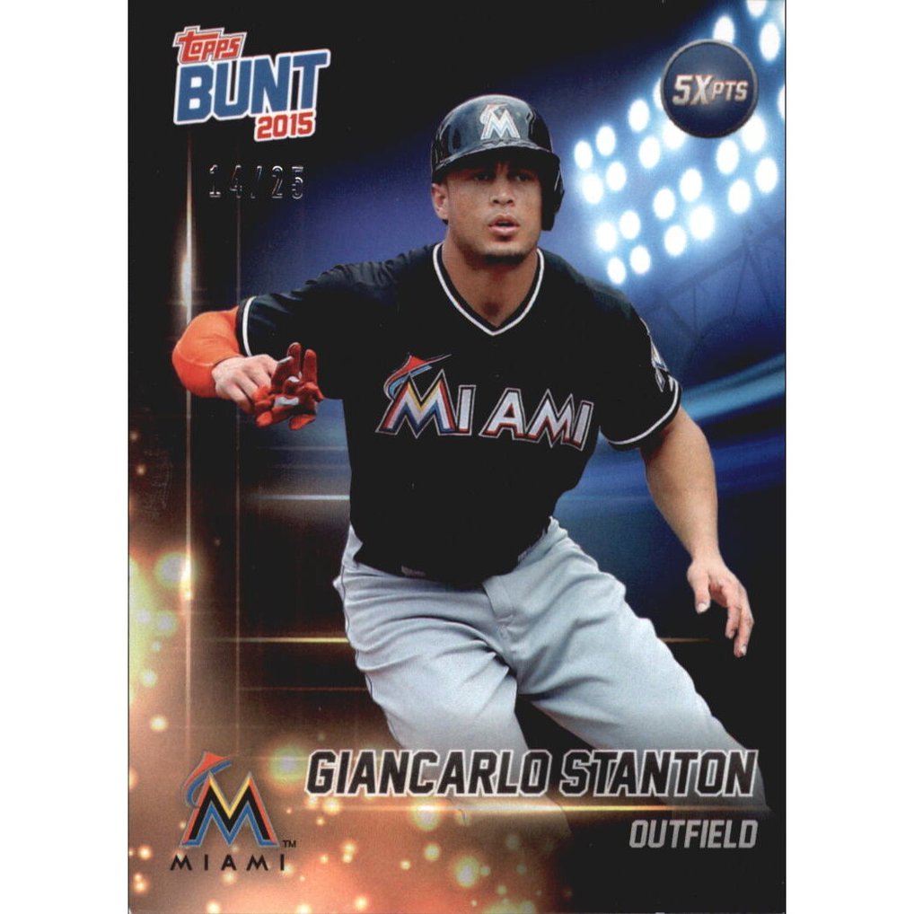 2015 Topps Bunt Player Code Cards #GS Giancarlo Stanton