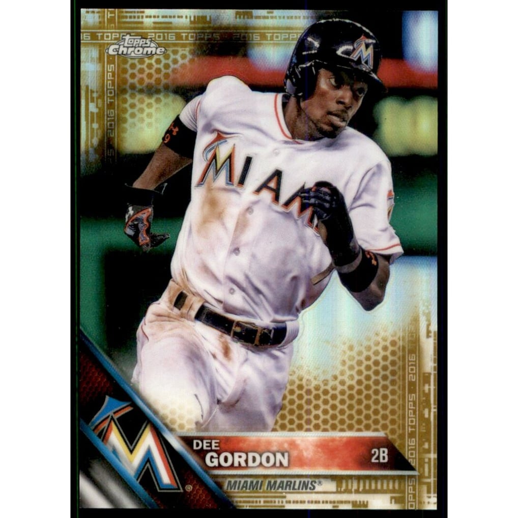 2016 Topps Chrome Gold Refractors #54 Dee Gordon