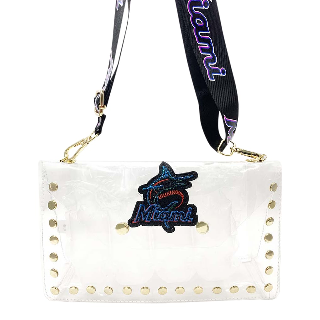 Miami Marlins Cuce Crystal Clear Envelope Crossbody Bag