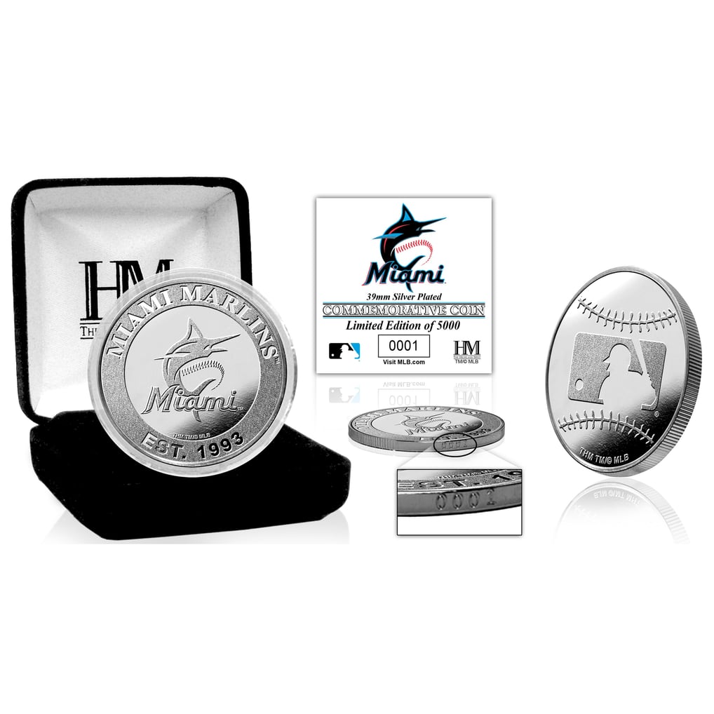 Miami Marlins Highland Mint Silver Mint Coin