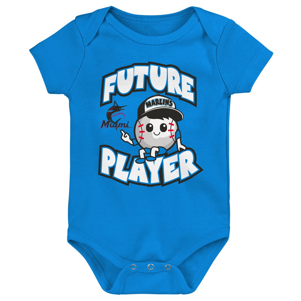Miami Marlins Infant Minor League Player Three-Pack Bodysuit Set - Blue/Black/White