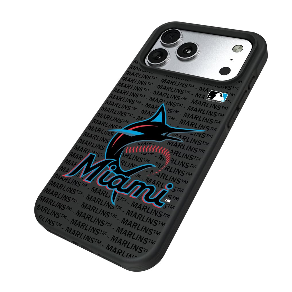 Miami Marlins Keyscaper Personalized Bump Case with 8.2ft Drop Protection