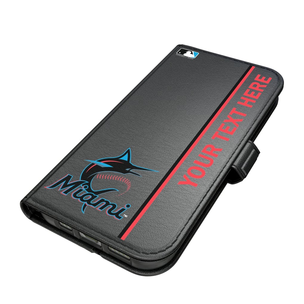 Miami Marlins Keyscaper Personalized iPhone Folio 2.0 Case