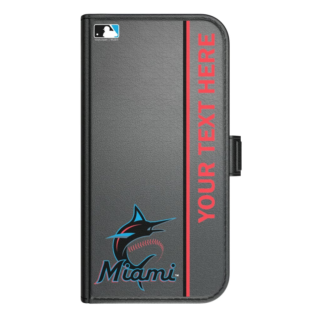 Miami Marlins Keyscaper Personalized iPhone Folio 2.0 Case