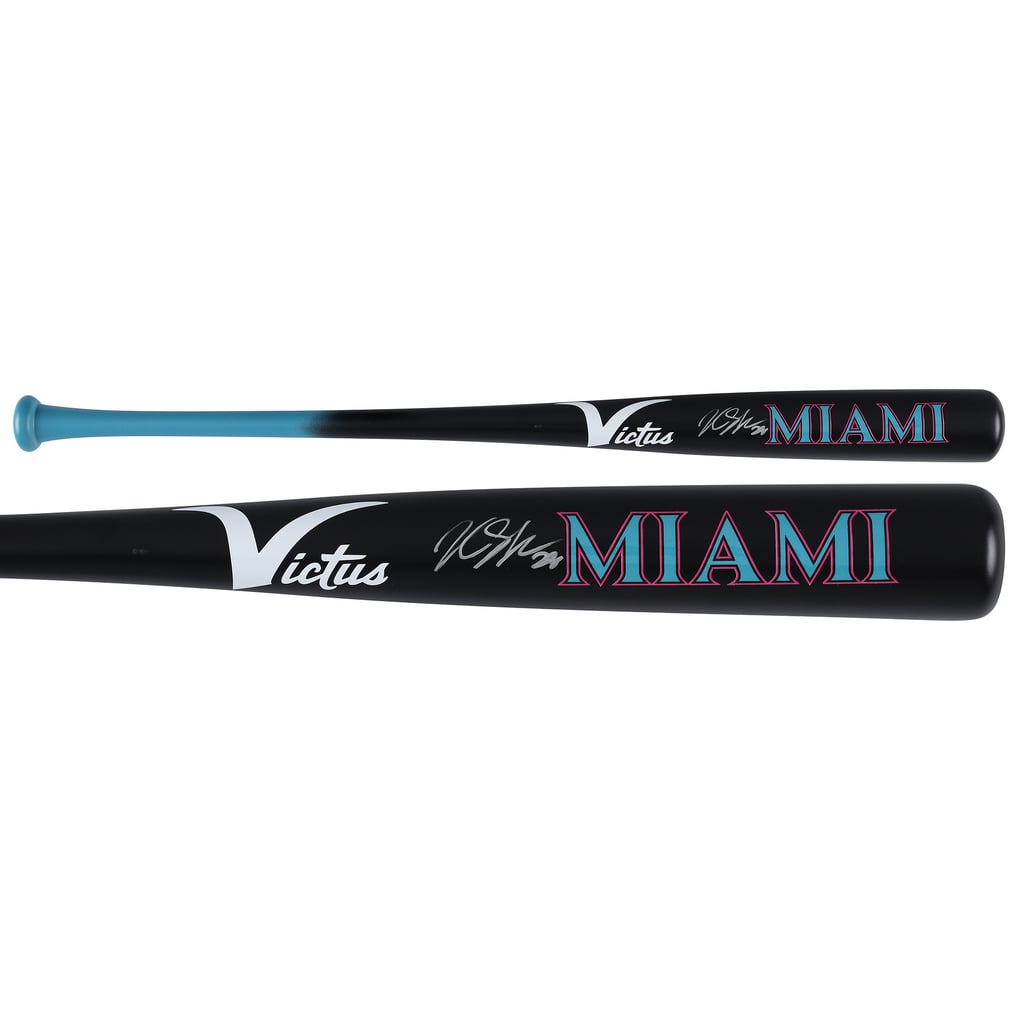 Kyle Stowers Miami Marlins Autographed Fanatics Authentic Victus City Connect Bat