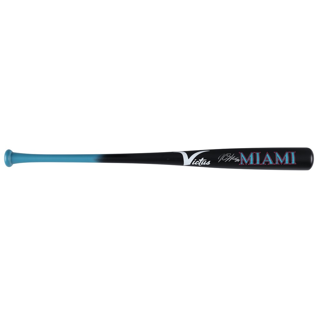 Kyle Stowers Miami Marlins Autographed Fanatics Authentic Victus City Connect Bat