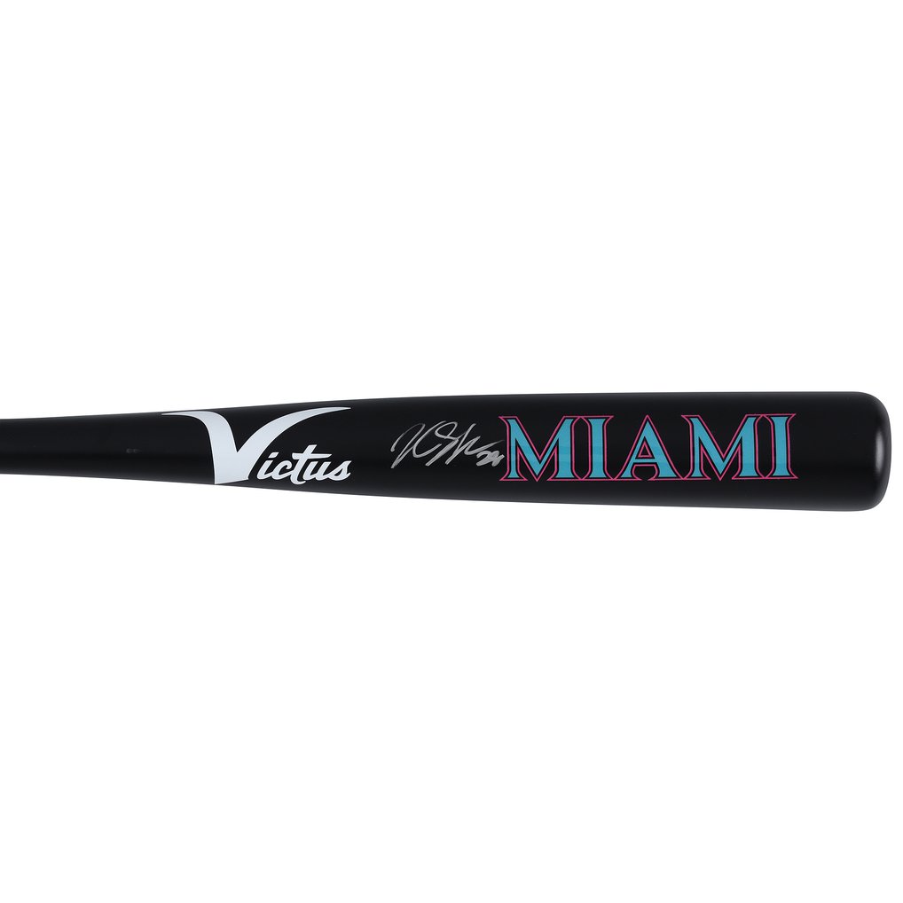 Kyle Stowers Miami Marlins Autographed Fanatics Authentic Victus City Connect Bat