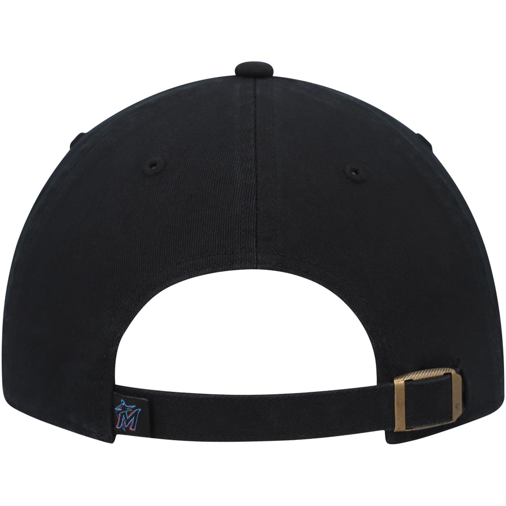  Miami Marlins '47 Team Pride Clean Up Adjustable Hat - Black