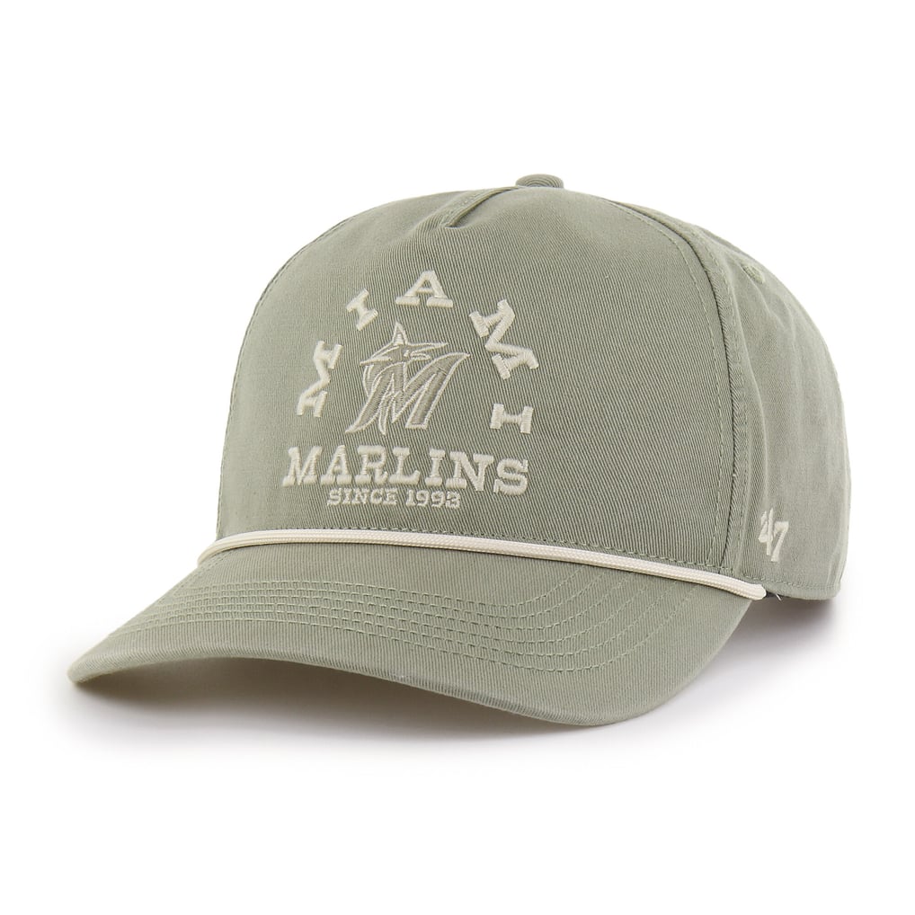  Miami Marlins '47 Canyon Ranchero Hitch Adjustable Hat - Olive