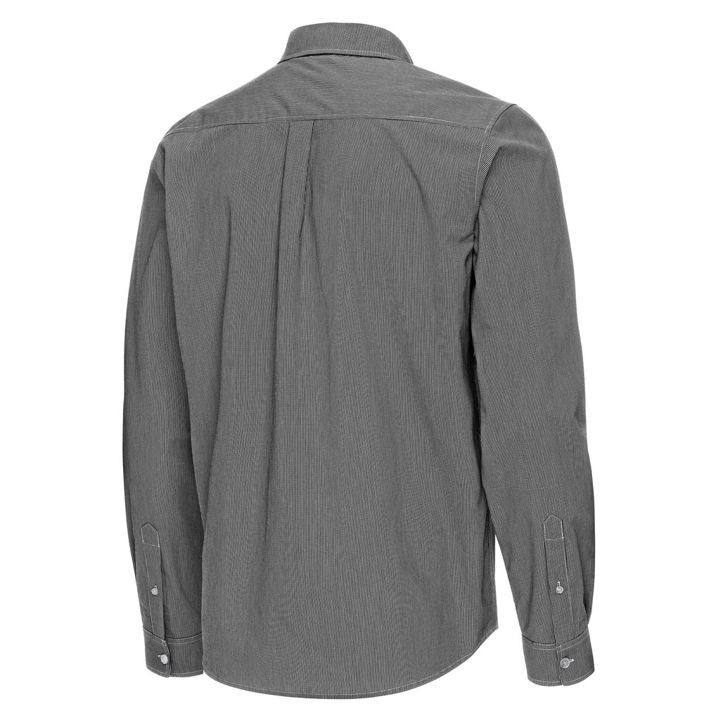 Miami Marlins Antigua Porter Woven Long Sleeve Button-Down Shirt - Black