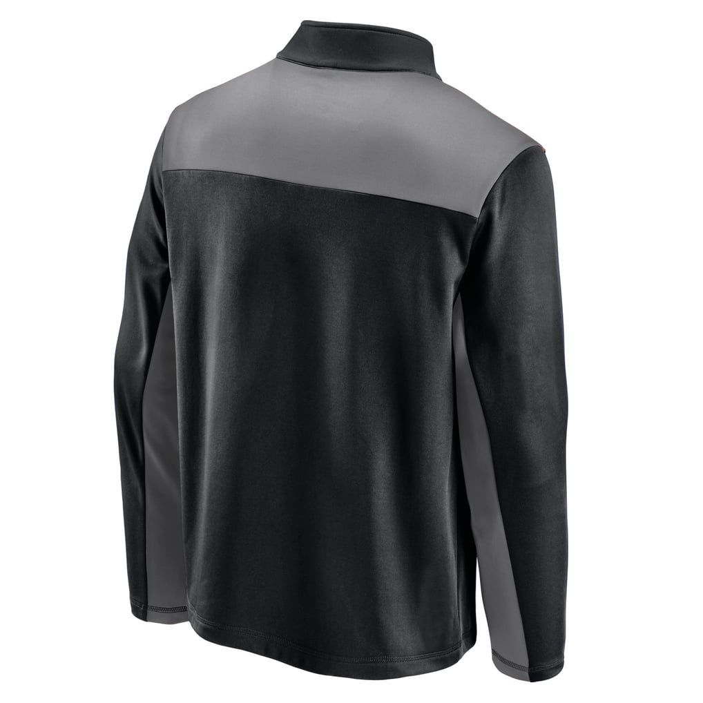 Miami Marlins Fanatics Team Primary Logo Quarter-Zip Jacket - Black
