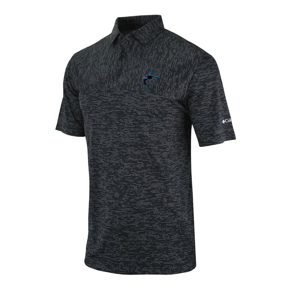 Miami Marlins Columbia Heading Out Polo - Black