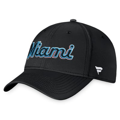  Miami Marlins Fanatics Core Flex Hat - Black