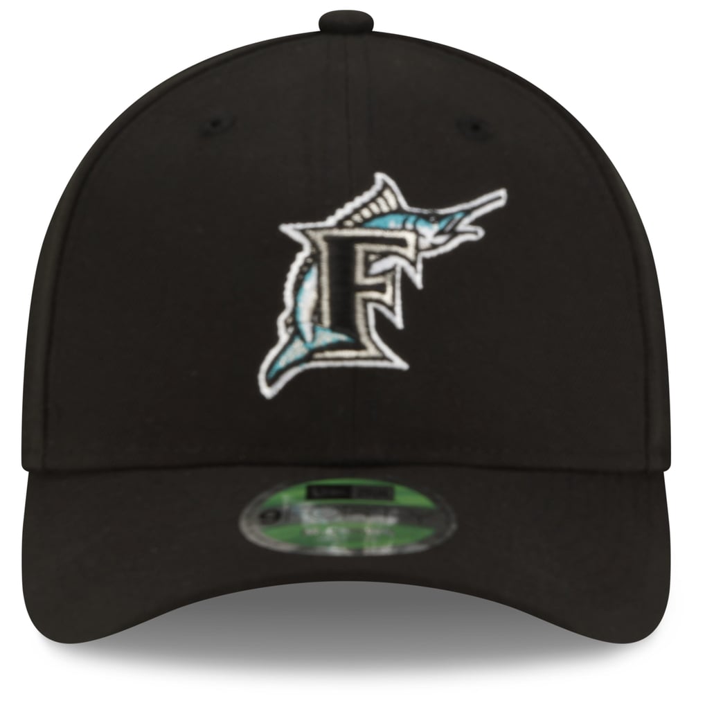  Florida Marlins New Era  Player Replica 9FORTY M-Crown Adjustable Hat - Black