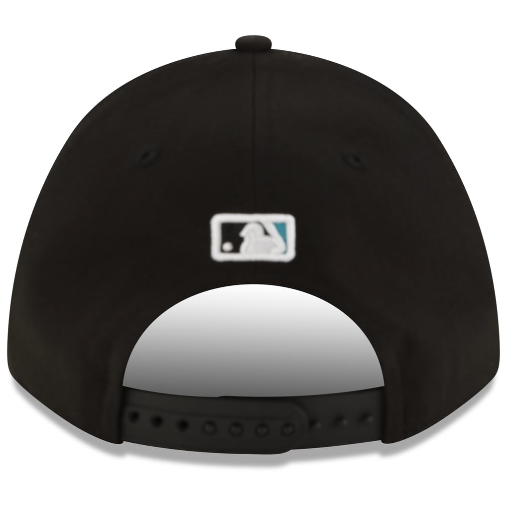  Florida Marlins New Era  Player Replica 9FORTY M-Crown Adjustable Hat - Black
