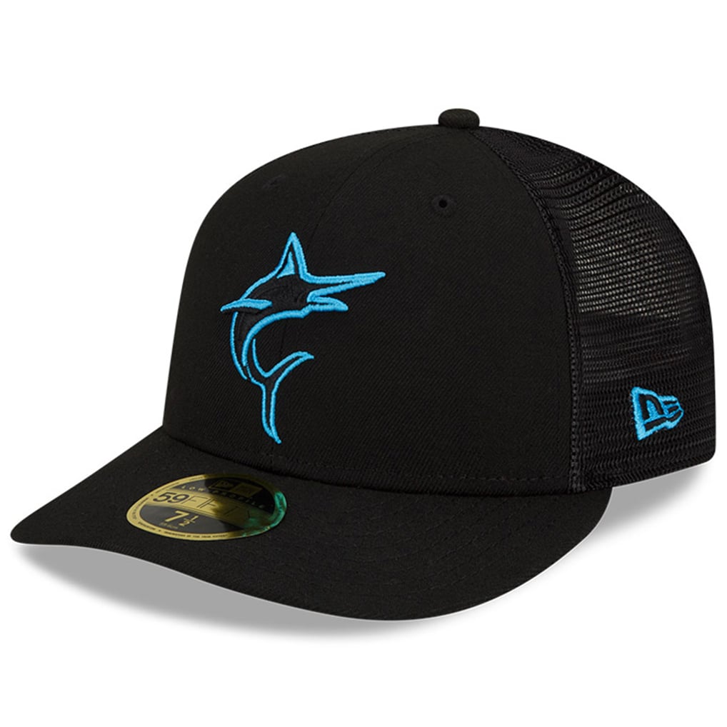  Miami Marlins New Era 2023 Batting Practice 59FIFTY Fitted Hat - Black
