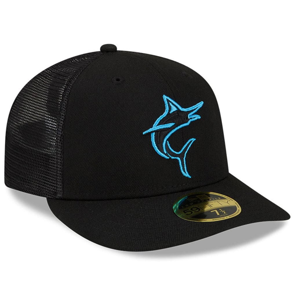  Miami Marlins New Era 2023 Batting Practice 59FIFTY Fitted Hat - Black